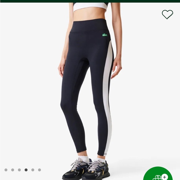 WOMEN'S LACOSTE X BANDIER ALL MOTION COLORBLOCK LEGGINGS - Picture 3 of 6